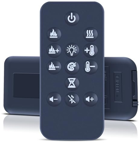 Snrigw Replacement Remote Control for Dimplex Artesia Electric Fire | for Toluca Delux Electric Fire, Highly Compatible, No Setup Required, Sensitive