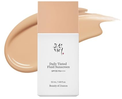 Beauty of Joseon Daily Tinted Fluid Sunscreen 12 Shades for Face Moisturizing Broad Spectrum SPF 30 Korean Skincare 50ml, #LN110