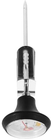 EPIGEIST Termometro da Cucina in Acciaio Inox con Clip per Controllo Temperatura Acqua e Latte, Sonda per Bollitori Caffè Americano, Accessorio Multiuso per Schiumatura e Preparazione