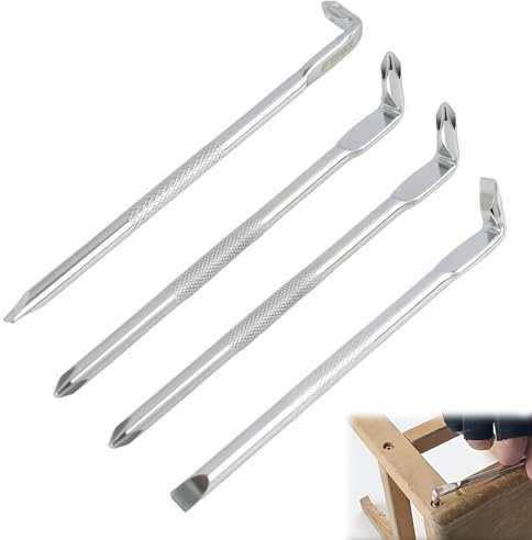 4 PCS Offset Screwdriver Set, L Type S2 Steel Right Angle Screwdriver, Strong Magnetic Phillips Screwdriver and Flat Head Screwdrivers, Double End Magnetic Screwdriver Sets for Tight Space Operation