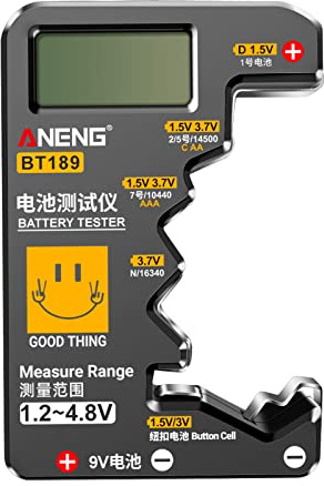 Testeur de batterie numérique Volt-Checkers pour bouton AA 9 V Plusieurs tailles Voltage-Meter Outils Vérifier les piles domestiques AA et