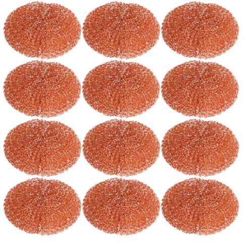 HEMOTON 12 Pièces Boule de Nettoyage en Laiton pour Panne de Soudage, Améliore L'efficacité de Soudure et Prévient L'oxydation des Pointes de Fer à Braser Marron