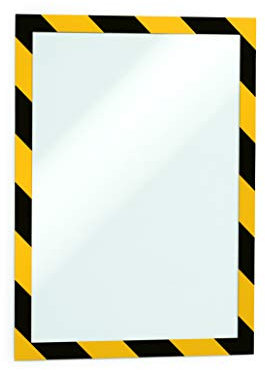 Durable Duraframe Sicherheit, selbstklebende magnetische Rahmen, Buchstabe 8–1/5,1 x 27,9 cm grün/weiß, 2er Pack (4770131) gelb/schwarz