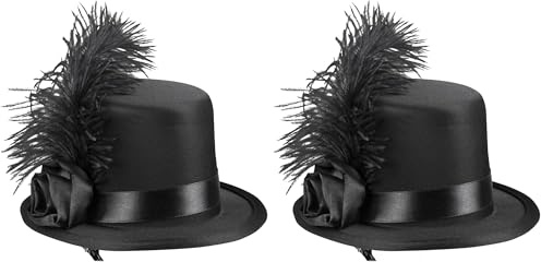 Boland 76328 - Haar-Accessoire Juliette, Mini-Hut mit Clip, Kostüm, Charleston, Karneval, Mottoparty, Themenparty