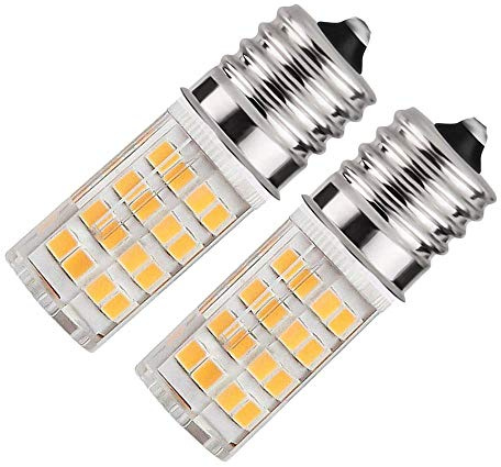 Bonping Microwave Oven Stove Light 8206232A 4W | 40W Incandescent Equivalent | S11 T8 T7 E17 Intermediate Base Replaces Compatible Frigidaire Appliance Bulbs AC110V-130V 2-Pack (Warm White)