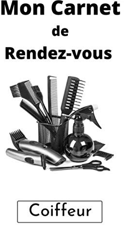 Carnet Rendez-Vous Coiffeur: Prise de Rendez-vous RDV Professionnels avec Plages horaires de 15 minutes pour coiffeurs | Inscription des dates Nom Horaire libre | 52 semaines 1an