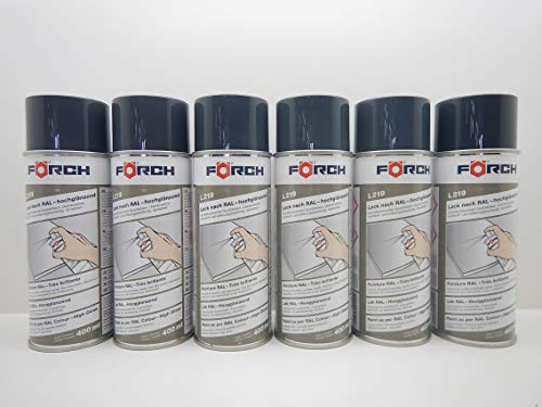 ANTHRAZITGRAU RAL 7016 LACK LACKSPRAY SPRAY SPRAYDOSE GLÄNZEND 400ML (6)
