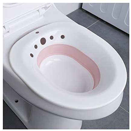 Chillers 2Pcs Bidet Bidetbecken,Faltbar Bidetschüssel Sitzbadewanne Sitzbäder, Sitzbad, Bidet Einsatz Toiletteneinsatz (Color : A)