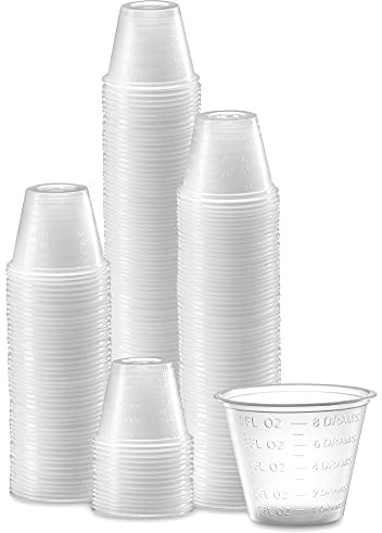 Care Plus (100 Count 1oz) Disposable Medicine Cups with Embossed Measurements Marking , for liquid and dry medication, By