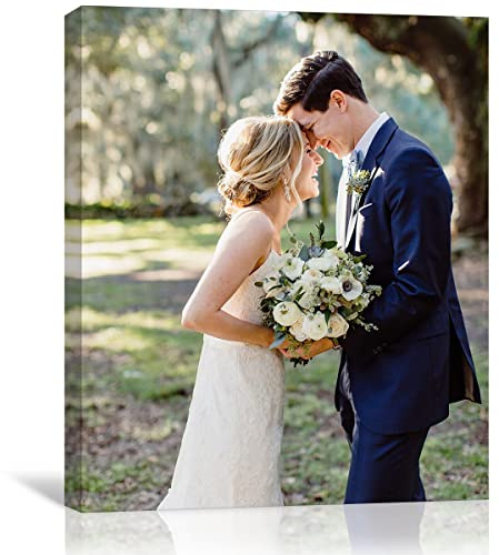 Custom Framed Canvas Prints With Your Photos - Personalized Picture To Canvas Wall Art (8 Wx10 H) - Gift Wrapping Available