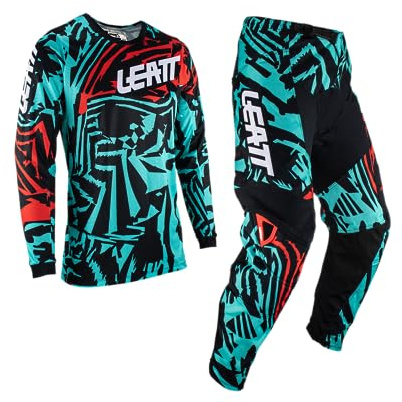 Leatt 3.5 Zebra - Juego de Camisetas Y Pantalones de Motocro Juego de Motocross Unisex Adulto