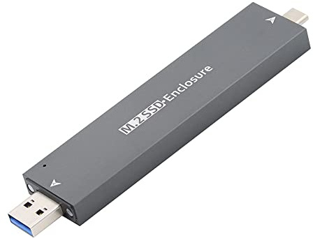 cablecc Combo tipo C y USB 3.0 a NVME M-Key M.2 NGFF SATA SSD PCBA Case 2280/2242/2230mm Adaptador RTL9210B Chipset