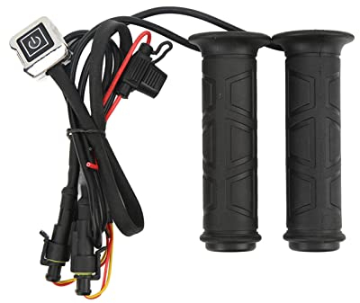 Empuñaduras Calefactables, Empuñaduras Calefactables Universales Impermeables de 7/8 Pulgadas y 22 Mm con 3 Velocidades de Temperatura y Fusible de 7,5 A, Empuñaduras eléctricas