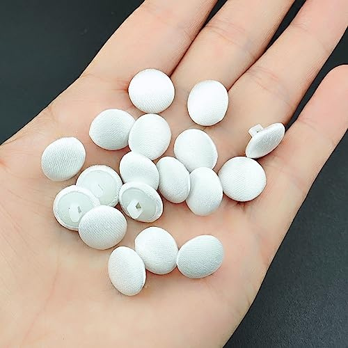 YOOGCORETT Knöpfe mit Schaft für Brautkleid, Hochzeitskleid, Basteln, Basteln, Scrapbooking, Dekorationen, elfenbeinfarben, 30 Stück, elfenbeinfarben, 12,5 mm