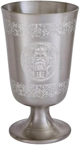 I LUV LTD Thor Viking Kelch Kelch Geprägt mit Wikinger-Design und Thor Symbol Rund um den Körper Antiquität Beenden Möglich für Gravur
