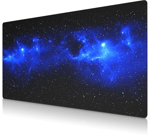 TITANWOLF – Alfombrilla Gaming XXL para ratón 1600x800 – Mouse Pad - Precisión y Velocidad - Parte Inferior de Goma para una sujeción Estable - Antideslizante, Resistente al Agua – Motivo Space