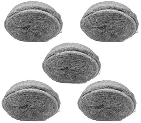 FONGKNOX 5PCS Extra Fine Steel Wool 0000-1 120g, Steel Wool Anti-Mice, Mouse Steel Wool Fine Anti-Rodent Steel Wool Mousetrap Fill Holes and Wall Cracks