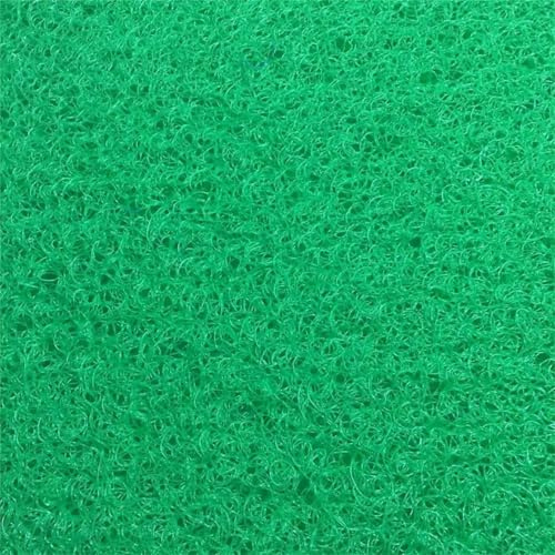 Wuyangcun Bio-Filterschwamm, hochwertig, 25,4 x 25,4 x 4,1 cm, nicht verstopfend, waschbar, für Koiteich, Aquarium, Bio-Schwamm, Blau, Weiß, Grün (Grün)