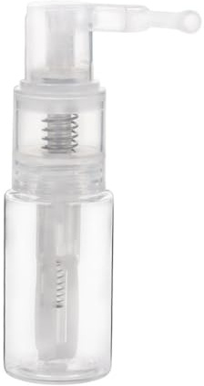 IWOWHERO Pulversprüher Aus Pet Kunststoff 35 Ml Mit Langer Klappdüse Zum Präzisen Dosieren Von Mundpuder Und Talkumpuder Transparent Leicht Für Haushalt Und Friseursalon