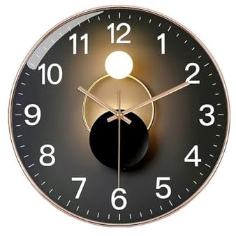 Xumh2024-3 Silenzioso Orologio da Muro Orologio da parete di lusso Soggiorno Casa Moda Ristorante Camera da letto Orologio Semplice e moderno da appendere a parete Orologio da parete(Grande)