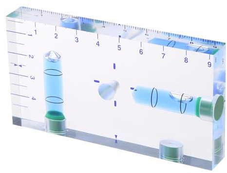 Nivel de burbuja transparente nivel de burbuja magnético con tres imanes fuertes apto para construcciones domésticas