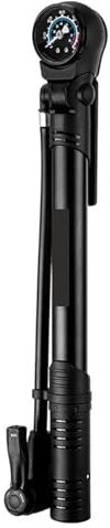 LXLAEOANG Fahrradpumpe Fahrradpumpe 120PSI Tragbare Luftpumpe Handpumpe mit Manometer MTB Rennrad Inflator