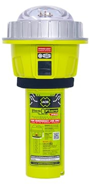 ACR ResQFlare PRO – Bengala Elettronico LED ad Alta Potenza con Tecnologia a Infrarossi per Soccorso Nautico – Certificato USCG, Impermeabile, per Ricerca e Salvataggio Notturno