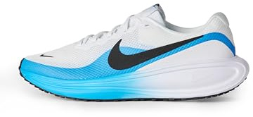 Nike Revolution 8 - Tenis de Correr para Hombre, Blanco/Negro/Azul Hero, 44 EU