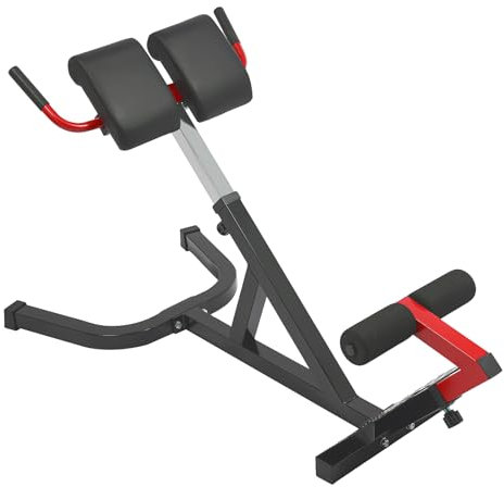 Ryggtränare hyperextensionsstol justerbar höjd 70–80 cm multifunktionell rygggymnastikbänk, magmuskeltränare lastkapacitet 200 kg