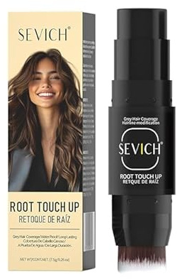SEVICH Bâton de retouche à double extrémité – Améliorateur de racine des cheveux imperméable pour les lignes de cheveux clairsemées et la couverture grise, correcteur de cuir chevelu non collant avec