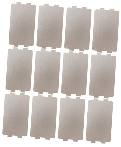 ULTECHNOVO 12 piezas Placa Mica Microondas Cubierta Aislante Resistente al Calor para Horno Hoja Cortable Protección contra Quemaduras y Aceite Repuesto Fácil Instalación para Cocina Hogar