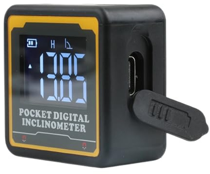 Tragbarer digitaler Neigungsmesser | Elektronischer Winkelmesser für Kreissäge, Tischlerei und Heimwerker – präzises Messwerkzeug für Holz, Metall, Werkstattbau