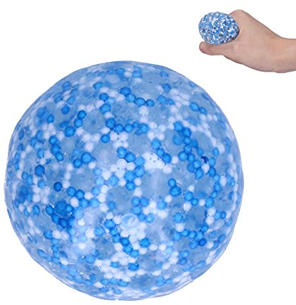 Yusat Stressboll Ångestboll Spänningsavlastningsboll med Mjukt Töjbart Material för Vuxna och Barn över 3 år (Blå)