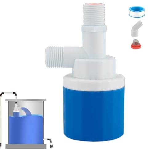 Vanne à flotteur contrôle niveau d'eau Contrôle Niveau Réglable Auto Précis | Mini vanne flotteur à bille avec arrêt automatique pour maison, piscine, bassin de jardin, fontaine