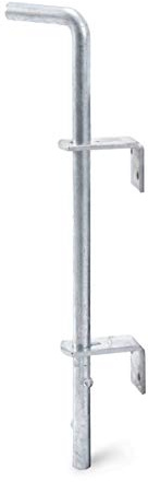 Alberts 211028 Bodenschieber | feuerverzinkt | Bolzen-Ø 16 mm | 400 mm | Abstand Bolzen - Tor 40 mm