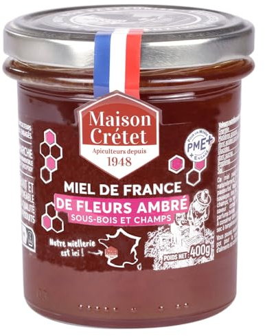 Maison Crétet | Miel de France ambré | Fabrication artisanale | 400G