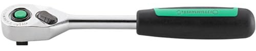 STAHLWILLE Nr. 435QR N l 3/8“ Feinzahnknarre l QR Sicherheitsverriegelung l ergonomischer 2K-Griff l Made in Germany