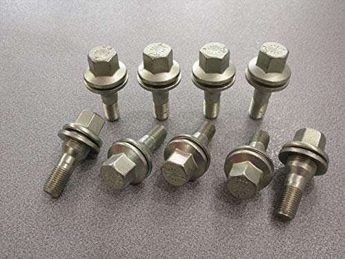 Kit 20 bulloni ruota COMPATIBILE CON Peugeot 106 206 307 406 607 1007 407 207 308 Expert Partner Bipper 508 3008 5008 208 dal 2003 in poi ruote cerchi in lega