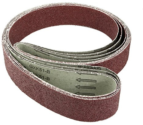Sourcingmap 2-Inch x 72-Inch Aluminum Oxide Sanding Belt 36 Grits Sandpaper Lapped Joint for Belt Sander 4pcs