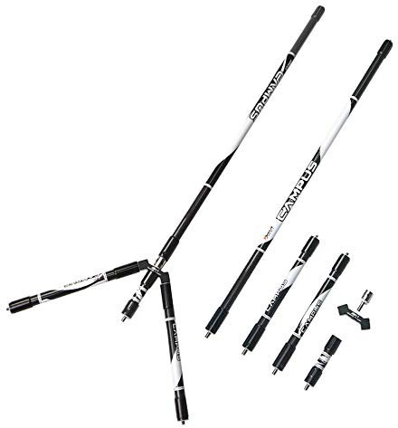 SHARROW Bogenschießen Carbon Bogen Stabilisator Stange 30 Stabilisierer System Stabilisator Komplett System für Recurvebögen Compound Bogen (Campus)