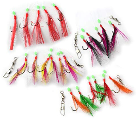 Storfisk fishing & more 4er Set Makrelenpaternoster zum erfolgreichen Angeln auf Makrelen