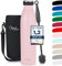 Milu Thermoflasche 350ml 500ml 750ml 1L 1,5L Isolierte Edelstahl Trinkflasche, Thermoskanne Auslaufsichere Isolierflasche doppelwandig für heiße und kalte Getränke, Kohlensäure geeignet (Rosa, 750ml)