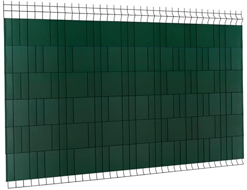 IDMarket - Kit de lamelles occultantes PVC Souples Vertes Horizontales 35 M