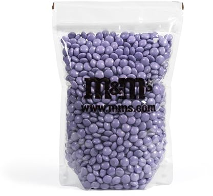 M&M'S COLLECTION Choco - Bonbon Chocolat au Lait Monocouleur - Sachet Vrac 1,5kg Violet Clair - Parfait pour Mariage, Anniversaire, Baptême, Gender Reveal, Communion & DIY