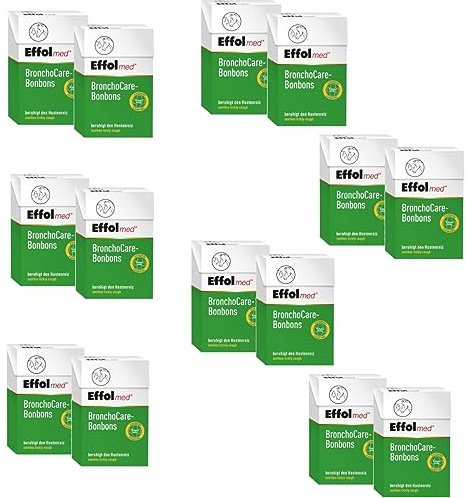 RL24 Effol - BronchoCare-Bonbons – Bronchialkräuter 14 x 44 g (14er Set) | Hustenbonbons für Pferd & Mensch – Pferdebonbons bei Atemwegsproblemen – Pferdeleckerlis ohne Zucker