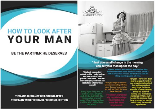 HOW TO LOOK AFTER YOUR MAN Relationship Book Gift For Her Wife Girlfriend Ladies Birthday Novlety Feminist Prank Practical Joke Lovers Adult Christmas Stocking Filler Secret Santa Office Idea Present