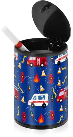 Rauchfreier Aschenbecher für Zigaretten im Innenbereich mit Deckel, geruchsdicht, Edelstahl, tragbar, rauchfrei, Autozubehör