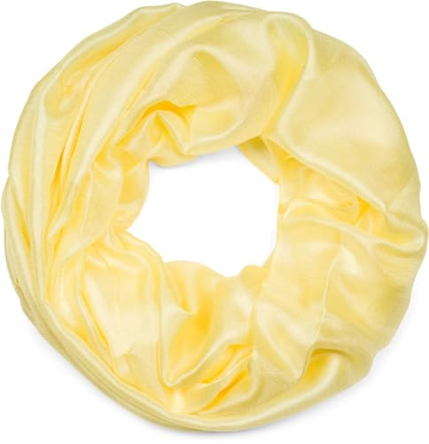 styleBREAKER Damen Loop Schal Unifarben Viskose 70x85cm | Seidige Haptik. fließendes Material. 2-3 mal wickelbar. Rundschal. pflegeleicht. leichte Qualität. modisches Tuch.