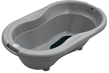 Rotho Babydesign TOP Badewanne - recycelt - Badewanne - Babybadewanne - Kinderbadewanne - Duschbadewanne - grau