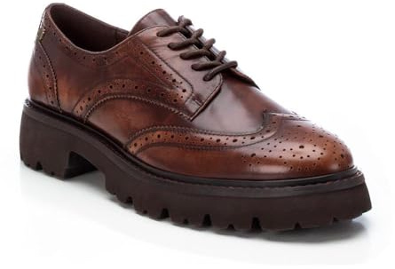 Carmela - Mocasines Mujer Marron - Calzado Cómodo y Versátil - Moda Casual - Modelo 16195302 (Talla 35)